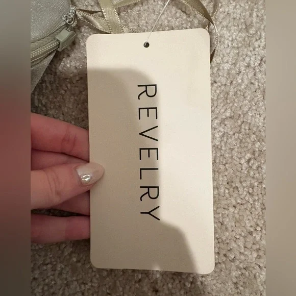 NWT Revelry Satin Floor-Length Formal Gown – Sleek Sage Slip Dress🌿 - Picture 4 of 9